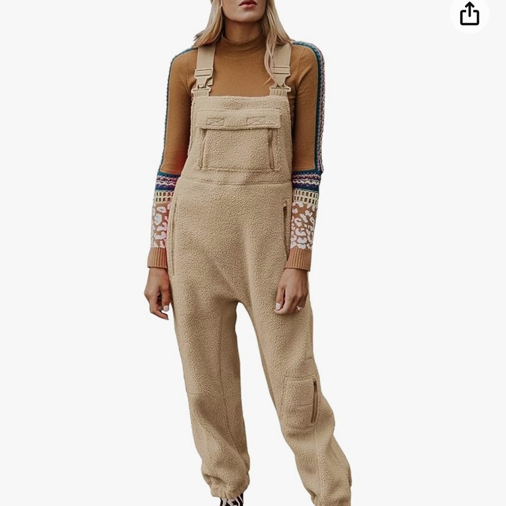 Fleece Overalls in Style Like FP Movement